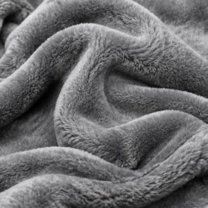 Grey Polar Fleece Pet Blanket