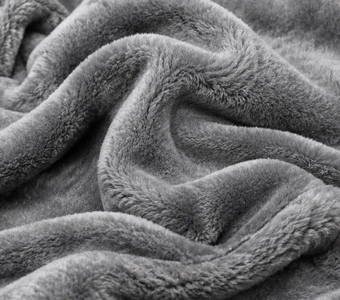 Grey Polar Fleece Pet Blanket