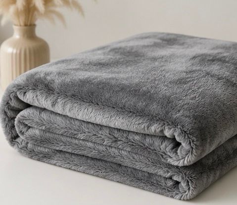 Grey Polar Fleece Pet Blanket - Image 2